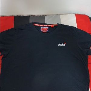 Men’s Navy Blue & Orange “SuperDry” Brand T-Shirt